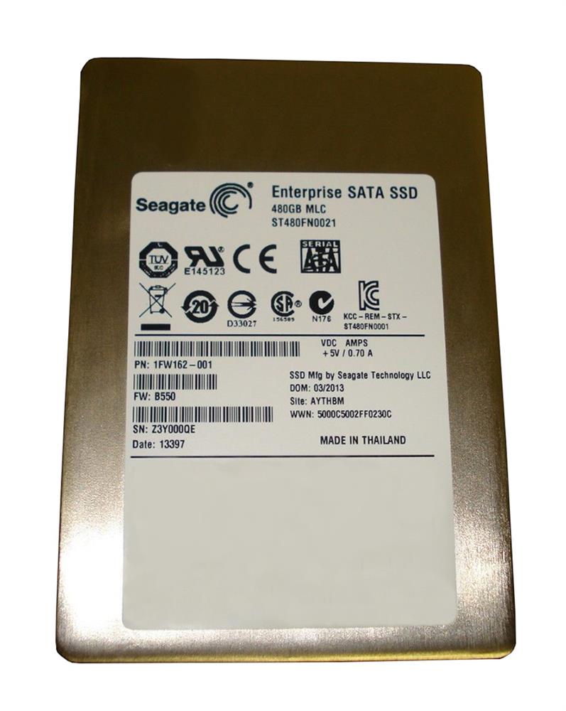 ST480FN0021 Seagate Enterprise 480GB MLC SATA 6Gbps 2.5-inch Internal Solid State Drive (SSD)