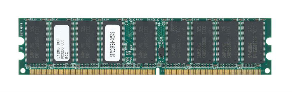 ST72C8F64-A05AS SimpleTech 512MB PC3200 DDR-400MHz ECC Unbuffered CL3 184-Pin DIMM Memory Module
