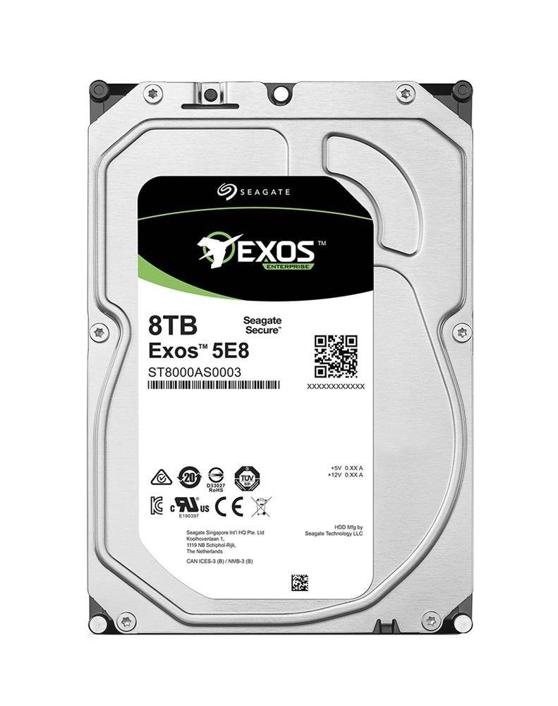 ST8000AS0003 Seagate Exos 5E8 Series 8TB 5900RPM SATA 6Gbps 256MB Cache (512e) 3.5-inch Internal Hard Drive