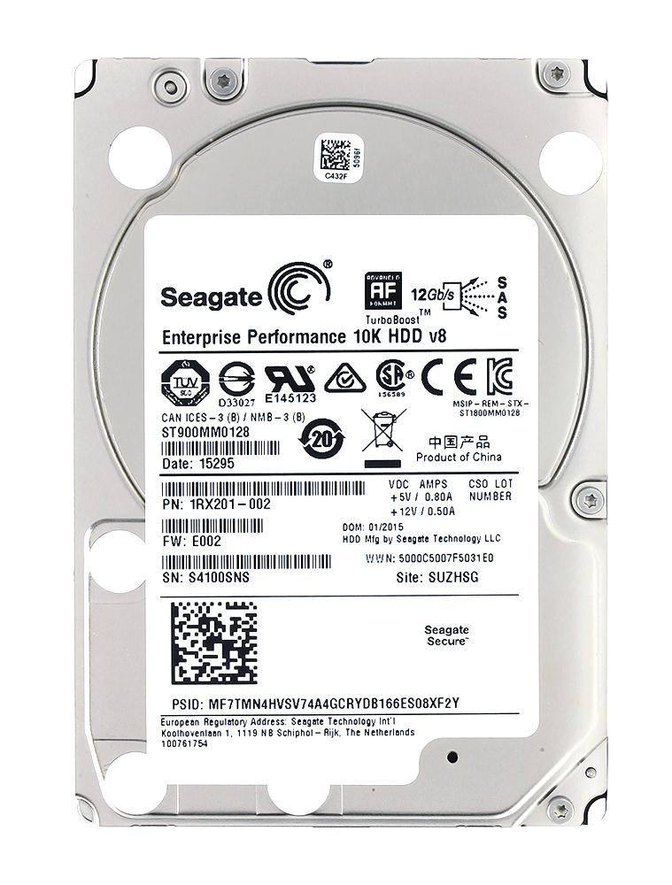 ST900MM0128 Seagate Enterprise Performance 10K.8 900GB 10000RPM SAS 12Gbps 128MB Cache 32GB SSD TurboBoost (512e) 2.5-inch Internal Hybrid Hard Drive