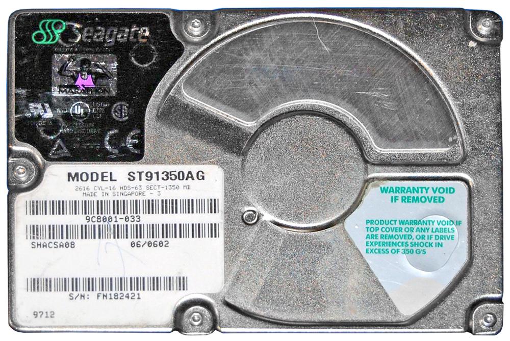 ST91350AG Seagate Marathon 1430SL 1.35GB 4500RPM ATA/IDE 103KB Cache 2.5-inch Internal Hard Drive