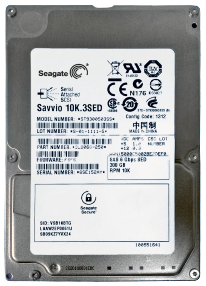 ST9300503SS Seagate Savvio 10K.3 300GB 10000RPM SAS 6Gbps 16MB Cache 2.5-inch Internal Hard Drive