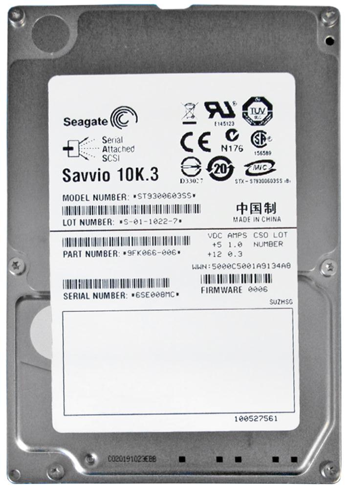 ST9300603SS Seagate Savvio 10K.3 300GB 10000RPM SAS 6Gbps 16MB Cache 2.5-inch Internal Hard Drive