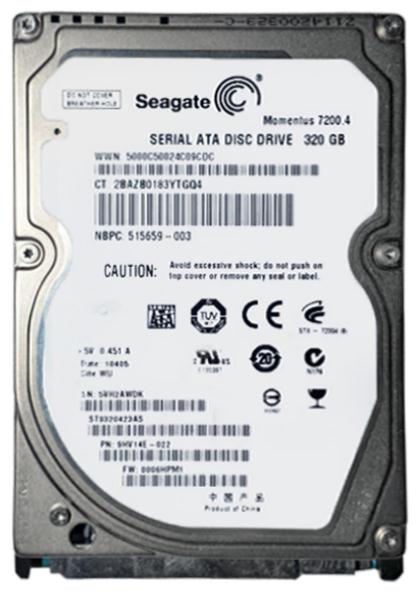 ST9320423AS Seagate Momentus 7200.4 320GB 7200RPM SATA 3Gbps 16MB Cache 2.5-inch Internal Hard Drive
