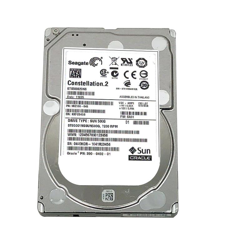 ST95001NSSUN500G Sun 500GB 7200RPM SATA 6Gbps 64MB Cache 2.5-inch Internal Hard Drive