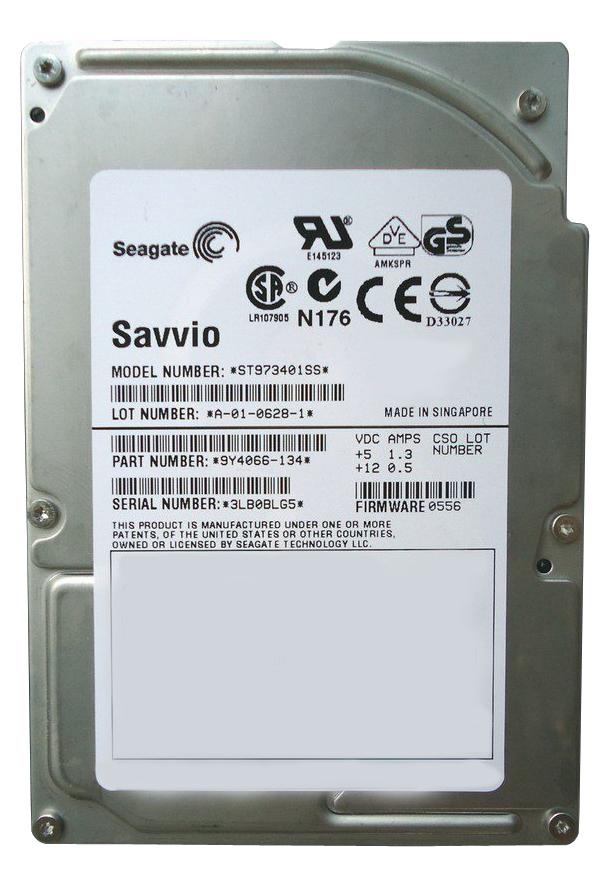 ST973401SS Seagate Savvio 73.4GB 10000RPM SAS 3Gbps 8MB Cache 2.5-inch Internal Hard Drive