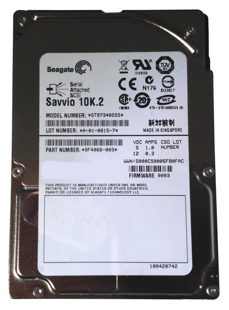 ST973402SS Seagate Savvio 10K.2 73GB 10000RPM SAS 3Gbps 16MB Cache 2.5-inch Internal Hard Drive