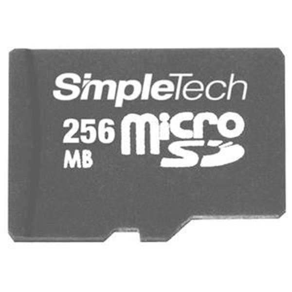 STI-MICROSD/256 SimpleTech 256MB microSD Flash Memory Card