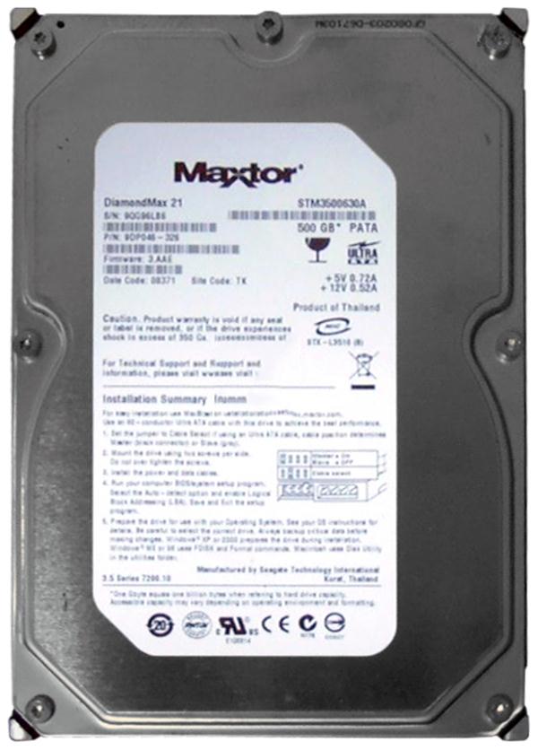 STM3500630A Seagate DiamondMax 21 500GB 7200RPM ATA-100 16MB Cache 3.5-inch Internal Hard Drive
