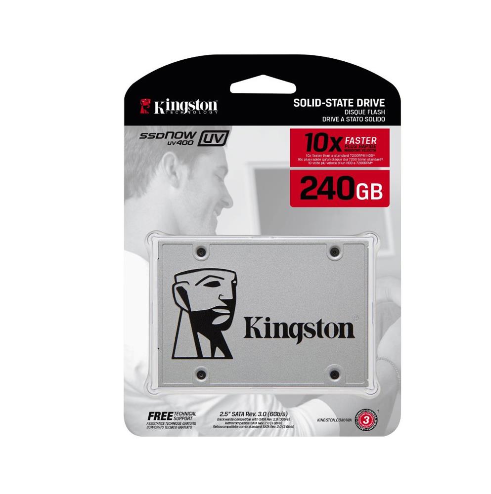 SUV400S37A/240G Kingston SSDnow UV400 Series 240GB TLC SATA 6Gbps 2.5-inch Internal Solid State Drive (SSD)