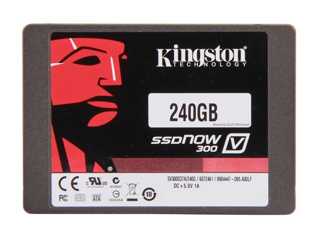 SV300S3D7/240G Kingston SSDNow V300 Series 240GB MLC SATA 6Gbps 2.5-inch Internal Solid State Drive (SSD)