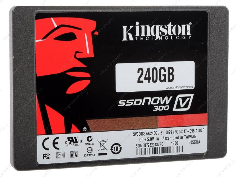 SV300S3N7A/240G-A1 Kingston SSDNow V300 Series 240GB MLC SATA 6Gbps 2.5-inch Internal Solid State Drive (SSD)