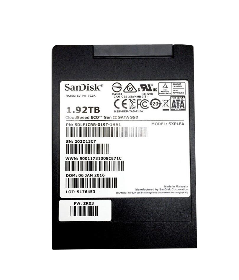 SXPLFA Dell 1.92TB SATA 6Gbps 2.5-inch Internal Solid State Drive (SSD)