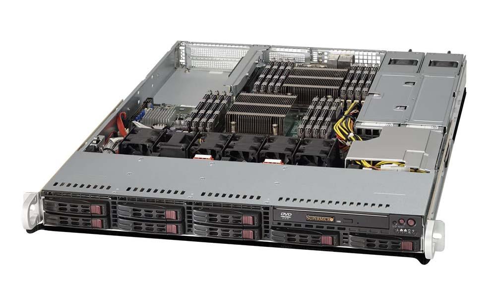 SYS-1027R-WRF Supermicro SuperServer 1027R-WRF Barebone System - 1U Rack-mountable - Intel C602 Chipset - Socket R LGA-2011 - 2 x Processor Support - Black (Refurbished)