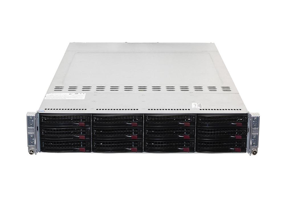 SYS-6026TT-H6IBQRF Supermicro SuperServer 6026TT-H6IBQRF Barebone System - 2U Rack-mountable - Intel 5520 Chipset - Socket B LGA-1366 - 2 x Processor Support - Black