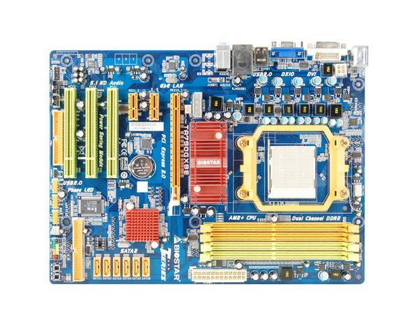 TA790GXBE-R Biostar Socket AM2+ AMD 790GX/ SB750 Chipset AMD Phenom II X4/ Phenom II X3/ Phenom II X2/ Phenom X4/ Phenom X3/ Athlon II X2/ Athlon X2 Dual-Core/ Athlon 64 X2 Dual-Core/ Athlon 64 FX/ Athlon 64/ Sempron Processors Support DDR2 4x DIMM 6x SATA2 3.0Gb/s ATX Motherboard (Refurbished)