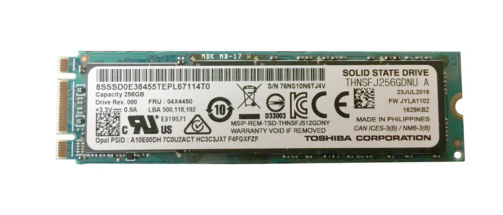 THNSFJ256GDNU Toshiba HG6 256GB SATA 6.0 Gbps SSD
