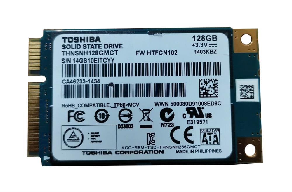 THNSNH128GMCT Toshiba HG5d Series 128GB MLC SATA 6Gbps mSATA Internal Solid State Drive (SSD)