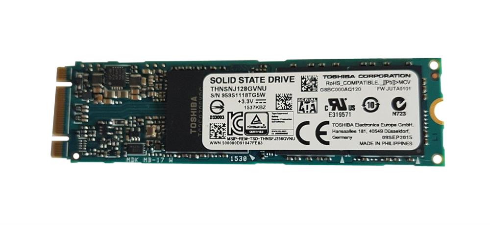 THNSNJ128G8NY Toshiba HG6 Series 128GB MLC SATA 6Gbps (PLP) M.2 2280 Internal Solid State Drive (SSD)