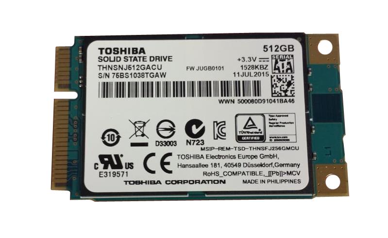 opening Logically time table THNSNJ512GACU Toshiba HG6 512GB SATA 6.0 Gbps SSD