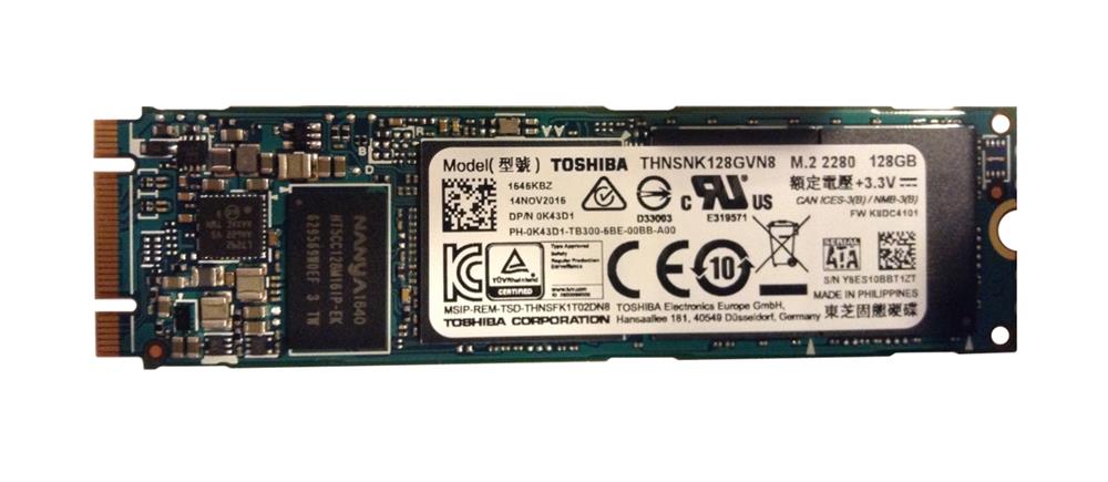 THNSNK128GVN8 Toshiba SG5 Series 128GB TLC SATA 6Gbps M.2 2280 Internal Solid State Drive (SSD)