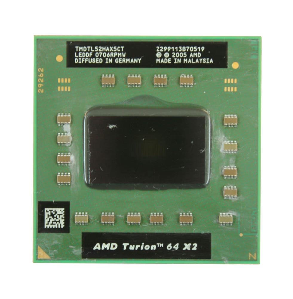 TMDTL52HAX5CT-T AMD Turion 64 X2 Mobile Tl-52 1.6GHz 2x512k 800MHz Socket S1
