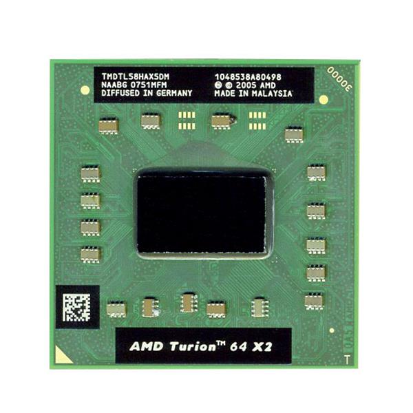 TMDTL58HAXSDM AMD Turion 64 X2 TL-58 Dual-Core 1.90GHz 1MB L2 Cache Socket S1 Mobile Processor