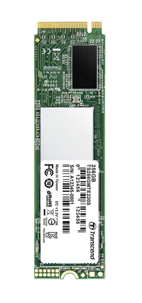 TS256GMTE220S Transcend 220S Series 256GB TLC PCI Express 3.0 x4 NVMe M.2 2280 Internal Solid State Drive (SSD)