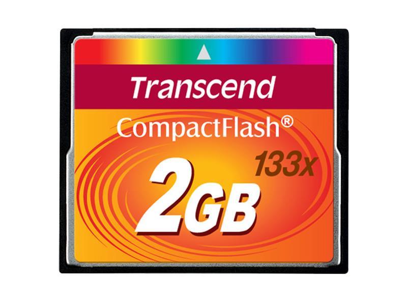TS2GCF133 Transcend 2GB 133x CompactFlash (CF) Memory Card