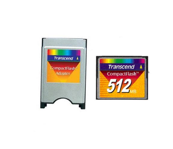 TS512MFLATA Transcend 512MB PCMCIA ATA Flash Memory Card