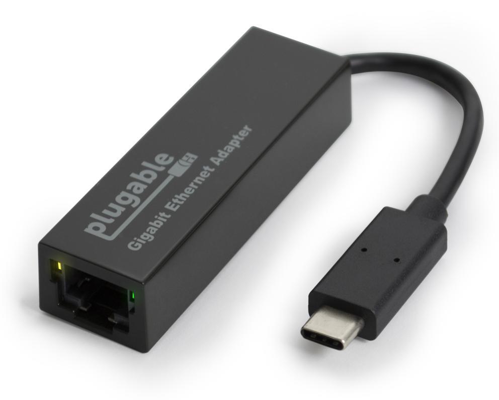 USBC-E1000 Plugable USB C Ethernet Adapter, Fast and Reliable Gigabit Connection - Compatible with Windows 11, 10, 8.1, 7, Linux, Chrome OS, Dell XPS, HP,