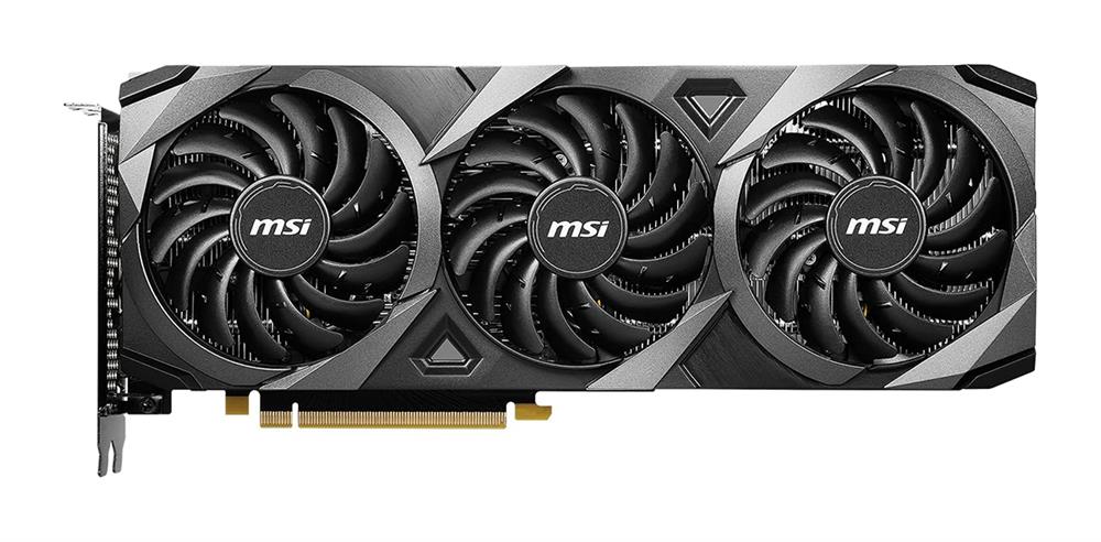 V397-031R MSI GeForce RTX 3060 VENTUS 3X 12G OC Nvidia GeForce RTX 3060 12GB GDDR6 192-Bit HDMI / 3x DisplayPort PCI-Express 4.0 Video Graphics Card