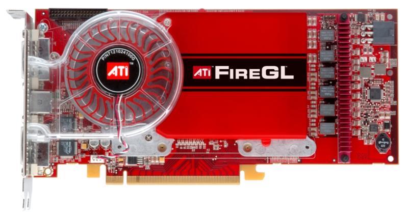 V7200 Dell ATI Fire GL256MB PCIe x16 Dual Monitor DVI or VGA Graphics Card for Dell Precision WorkStation X90