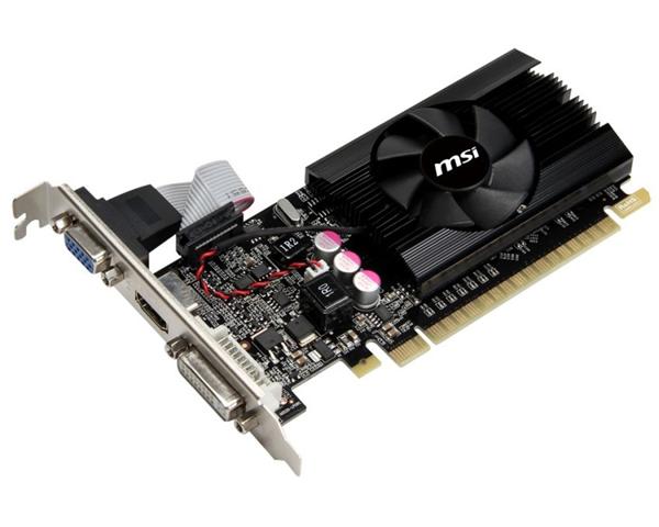V809-205R MSI 2GB DDR3 PCI Express 2.0 x16 Low Profile DVI D-Sub HDMI Video Graphics Card