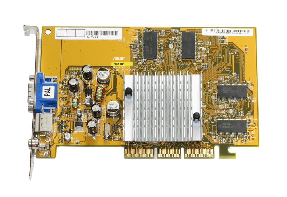 V8170120M ASUS Nvidia GeForce4 Mx440 128MB Video Graphics Card