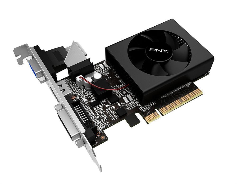 VCGGT7102XPB-B2 PNY GeForce GT 710 2GB DDR3 64-Bit HDMI / Dual-Link DVI PCI-Express 2.0 x8 Video Graphics Card