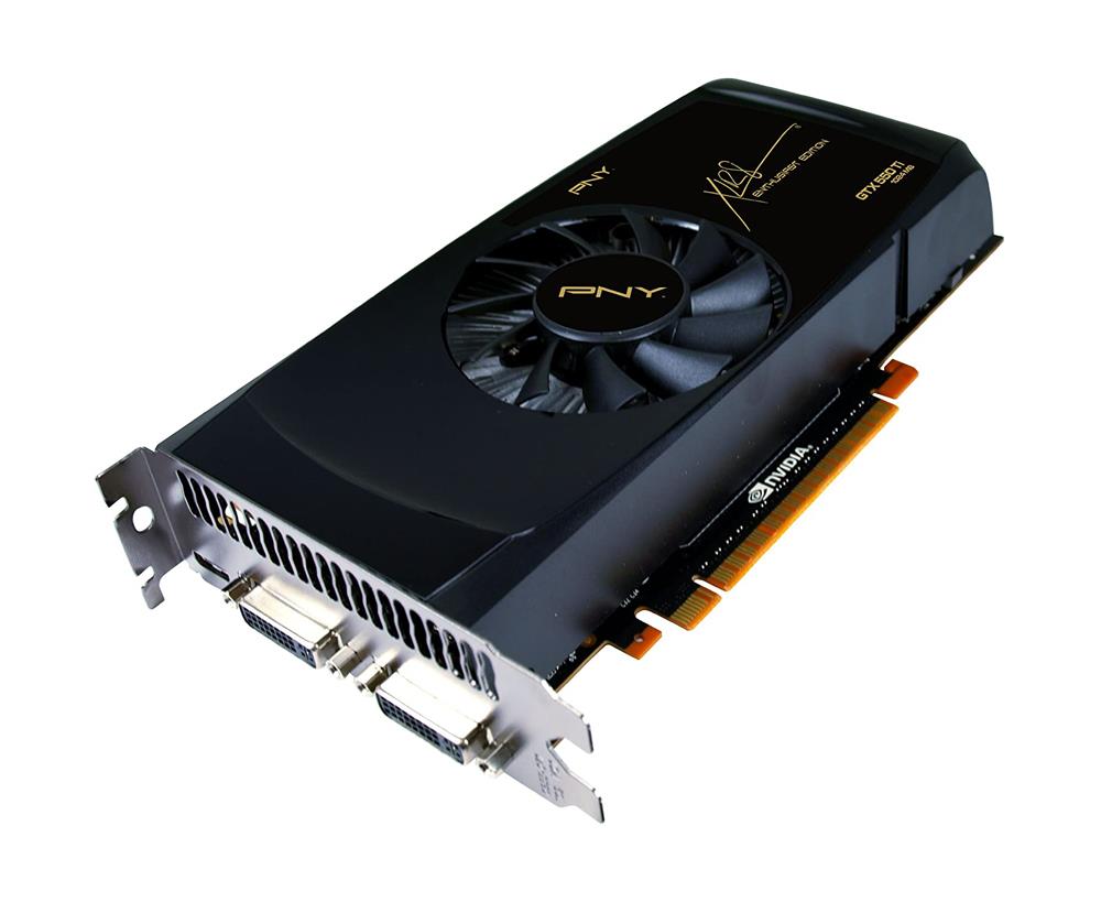 VCGGTX550TXPB-OC PNY GeForce GTX 550 Ti 1GB 192-bit GDDR5 PCI Express 2.0 x16 Dual DVI/ mini HDMI HDCP Ready SLI Support Video Graphics Card