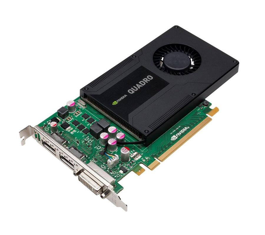 VCQK2000DVI-PB PNY nVidia Quadro K2000D 2GB 128-Bit GDDR5 PCI Express 2.0 x16 DVI-I/D Mini-DP Video Graphics Card