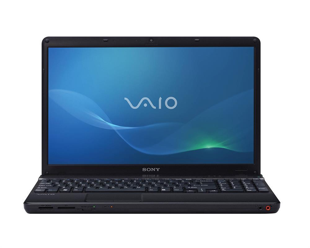 VPCEB1HFX/BI Sony VAIO E 15.5" Notebook - Intel Core i3 (1st Gen) i3-330M Dual-core (2 Core) 2.13 GHz - Matte Black (Refurbished)