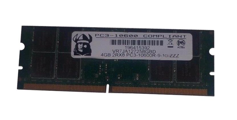 VR7JA127258GBD Viking 4GB PC3-10600 DDR3-1333MHz ECC Registered CL9 244-Pin Mini-DIMM Dual Rank Memory Module