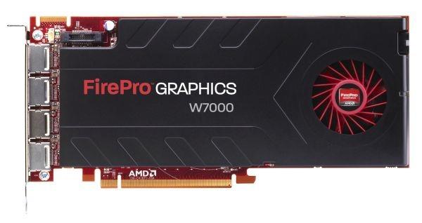 W7000 ATI FirePro 4GB 256-bit GDDR5 PCI Express 3.0 x16 4x DisplayPort Video Graphics Card