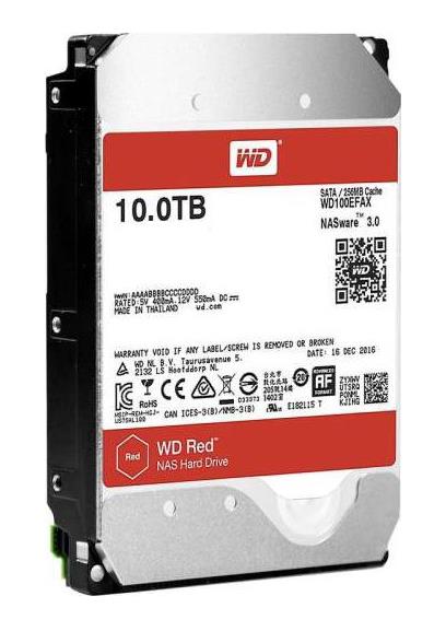 WD100EF Western Digital Red NAS 10TB 5400RPM SATA 6Gbps 256MB Cache 3.5-inch Internal Hard Drive