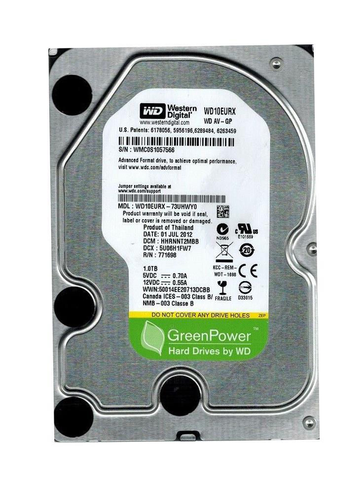 Western Digital WD10EZEX interne harde schijf (8,9 cm (3,5 inch), 7200 rpm, 64 MB, SATA Western Digital WD10EZEX interne harde schijf (8,9 cm (3,5 inch), 7200 rpm, 64 MB, SATA