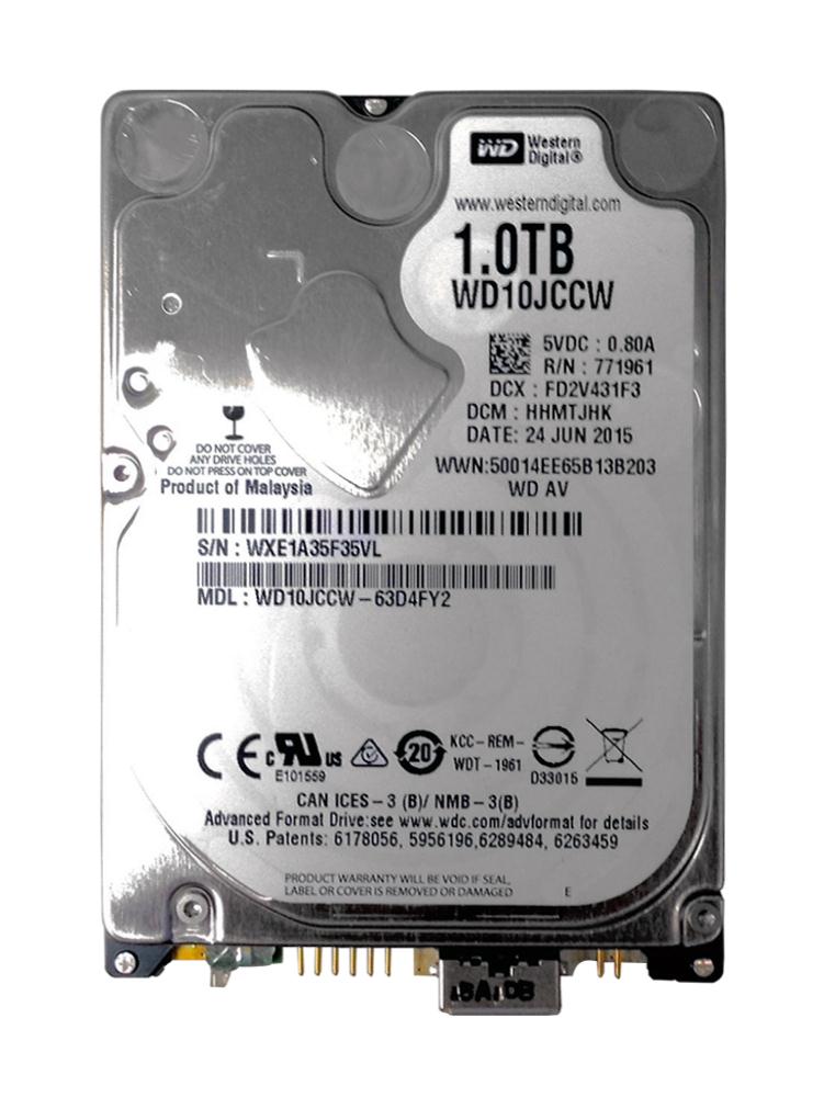 WD10JCCW Western Digital 1TB 7200RPM USB 2.0 2.5-inch Internal Hard Drive