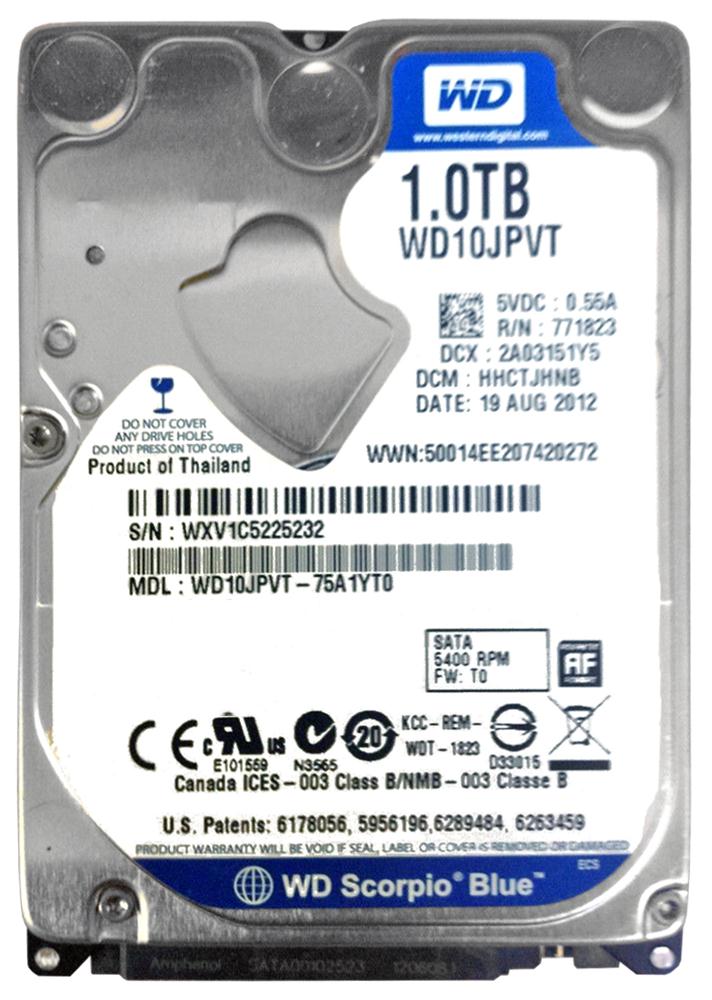 WD10JPVT-75A1YT0 Western Digital Hard Drive