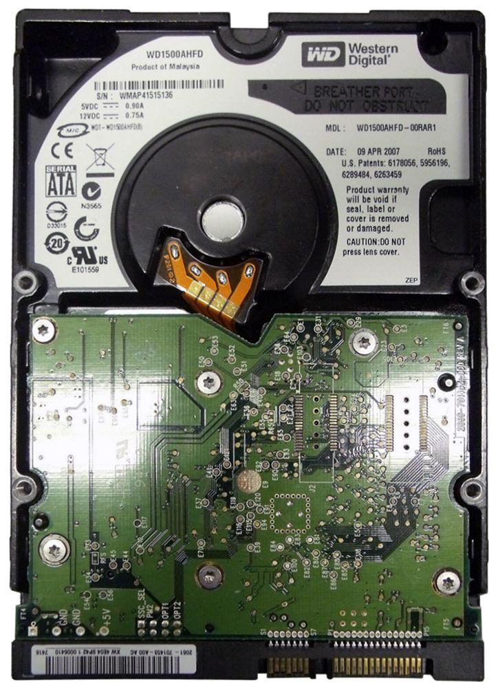 WD1500AHFD-00RAR1 Western Digital Raptor X 150GB 10000RPM SATA 1.5Gbps 16MB Cache 3.5-inch Internal Hard Drive