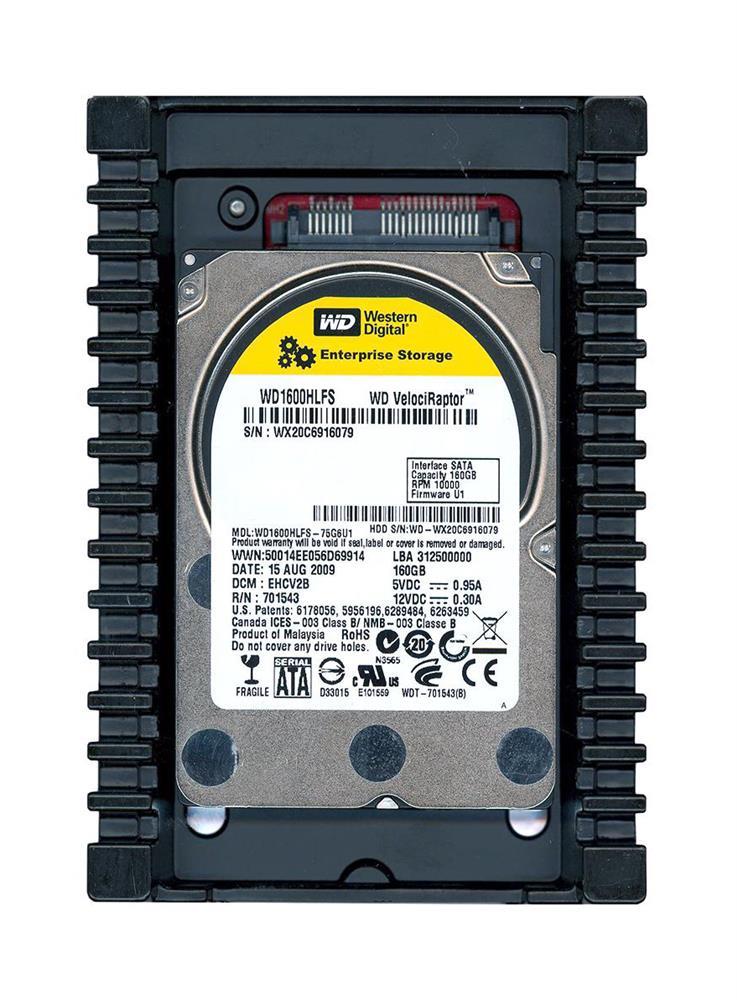 WD1600HLFS-DELL Western Digital VelociRaptor 160GB 10000RPM SATA 3Gbps 16MB Cache 3.5-inch Internal Hard Drive