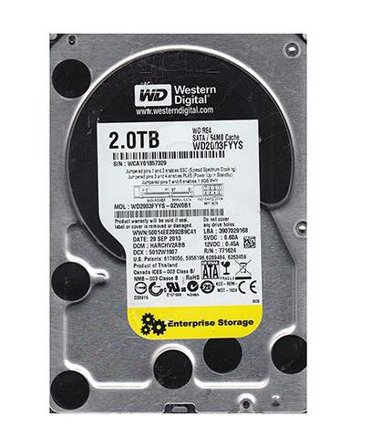 WD2003FYYS-O2WOB1 Western Digital RE4 2TB 7200RPM SATA 3Gbps 64MB Cache 3.5-inch Internal Hard Drive