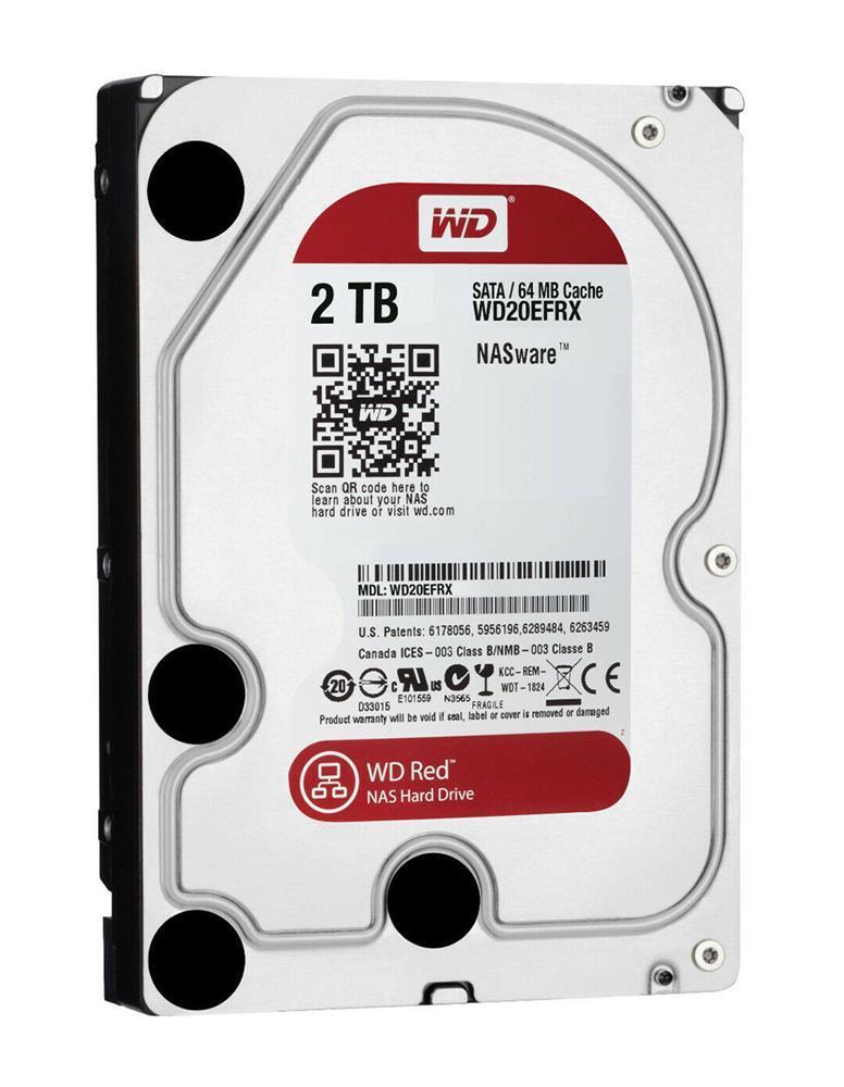 WD20EFRX-68EUZNO Western Digital Red 2TB 5400RPM SATA 6Gbps 64MB Cache 3.5-inch Internal Hard Drive
