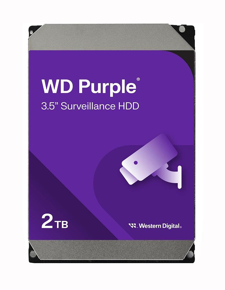WD22PURZ Western Digital Purple 2TB 5400RPM SATA 6Gbps 256MB Cache (512e) 3.5-inch Internal Hard Drive
